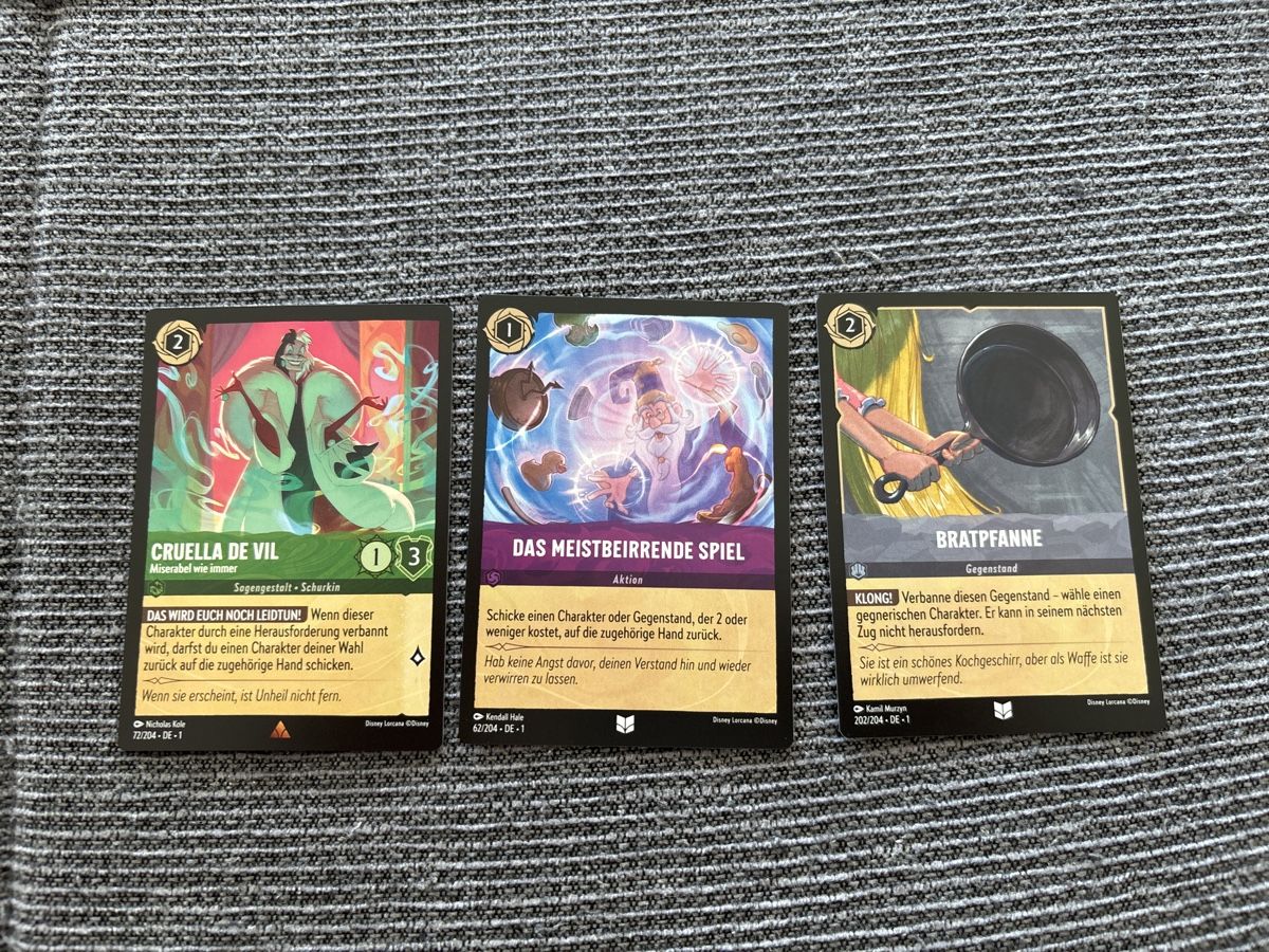 Disney Sammelbilder & Trading cards: Disney Lorcana ERRATA CARDS DE‪ – Neu und originalverpackt aus Massagno von pokecoach