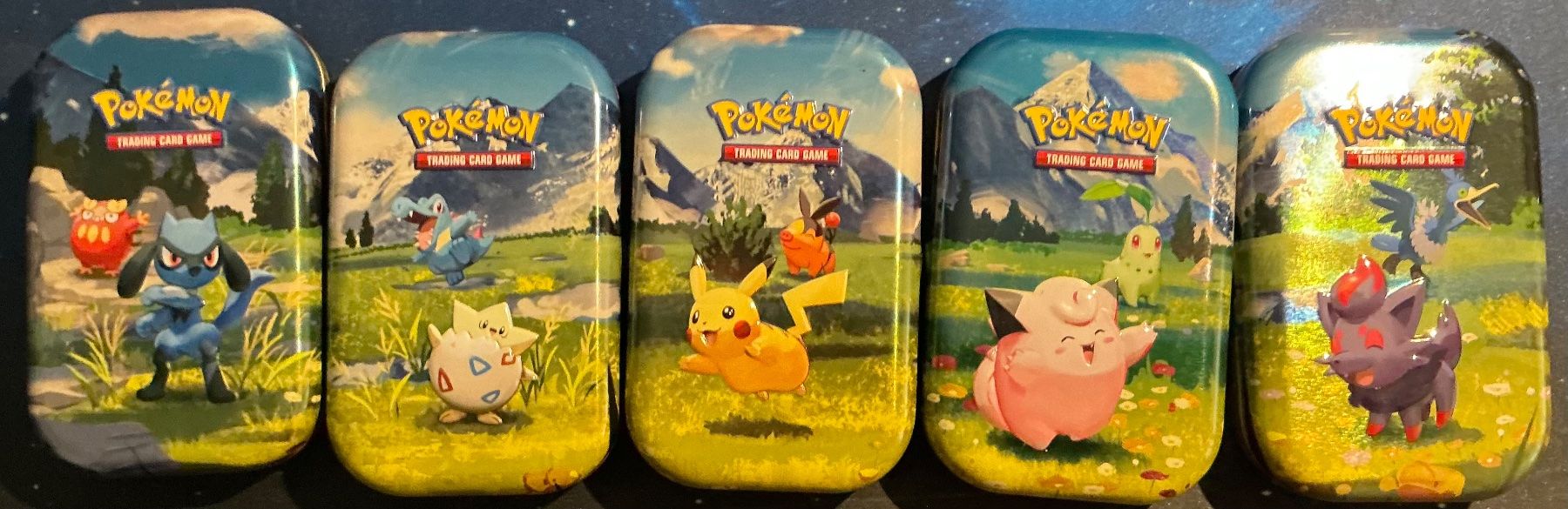 Pokémon Sammelbilder & Trading cards: Pokémon, lot de 5 mini tin vides – Gebraucht aus Onex von serval2001ch
