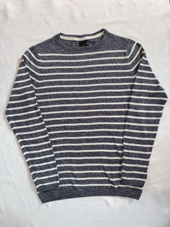 Pullover mit grau-weissen Streifen (Gr. S) top Zustand