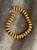 Collier de grosses perles imitation ambre