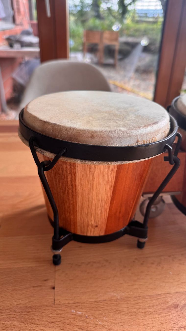Musikinstrumente: Bongos Holz, inkl. Ständer – Gebraucht aus Bertschikon Gossau von jreutemann 1