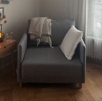 Schlafsessel NORODDEN hellgrau