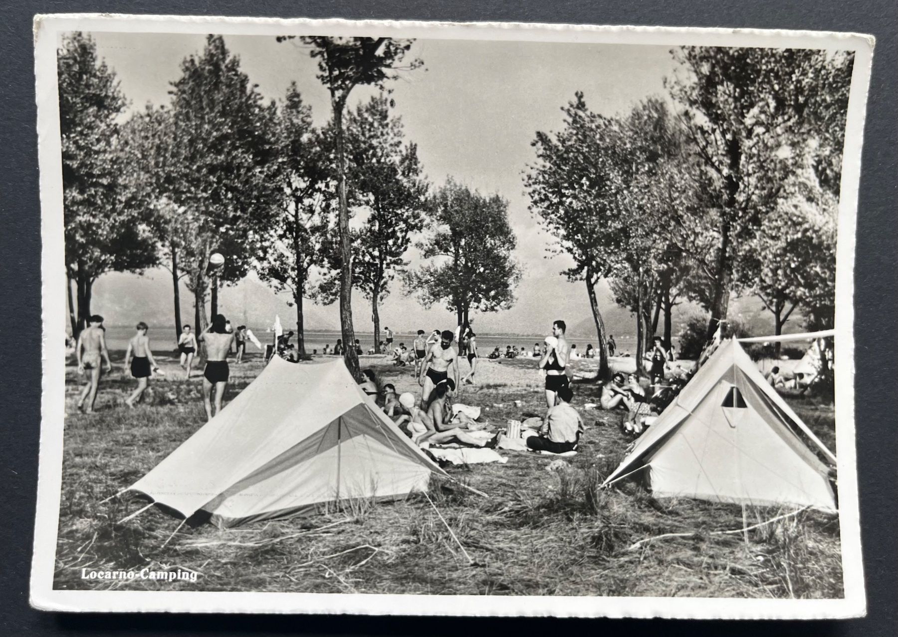 Cartes postales: Camping Platz II Locarno, ca. 1950 – D'occasion à Ostermundigen par DaxKarten-75