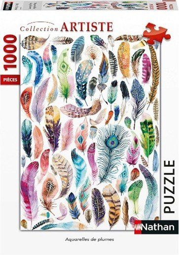 Puzzle: Puzzle Aquarelles de plumes von Nathan – Usato da Müntschemier venduto da Tigcou