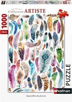 Puzzle Aquarelles de plumes von Nathan