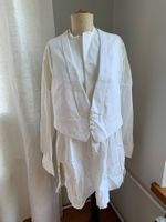 Antik Herren Weste weiss mit Hemd Einsatz Frack um 1900