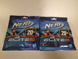 Nerf Elite 2.0 Darts, 2 Packungen à 20 Stück, Neu!