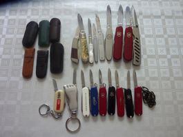 LIQUIDATION 18Stk. verschiedene Sackmesser haups. VICTORINOX