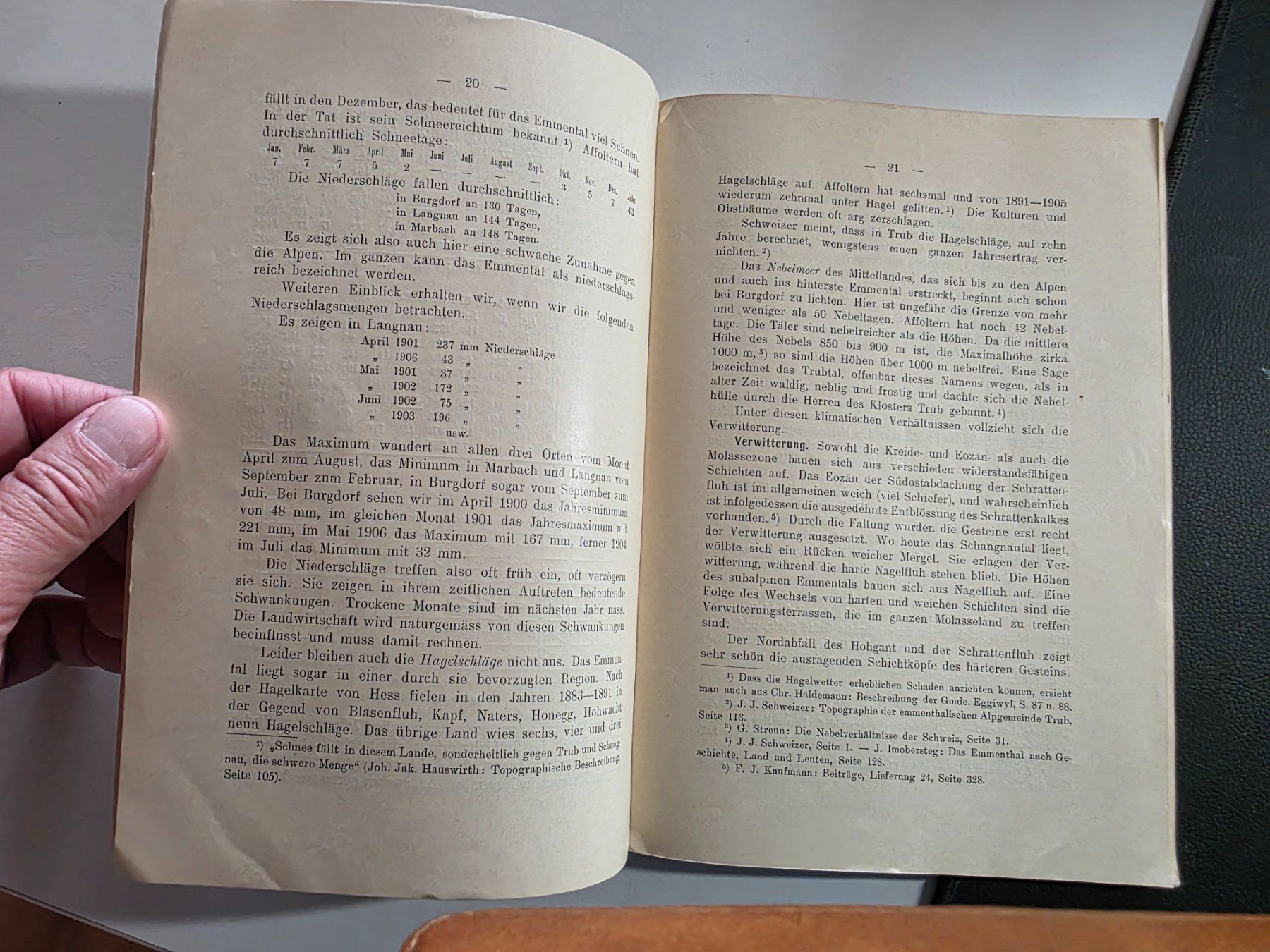 Bücher: Das Emmental Versuch einer geographischen Monographie 1910 – Gebraucht aus Walterswil BE von Lonitti 4
