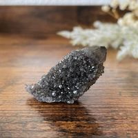 ✲ Spirit Quarz schwarzer Amethyst ✲ 15g / 26mm Kaktus Quarz