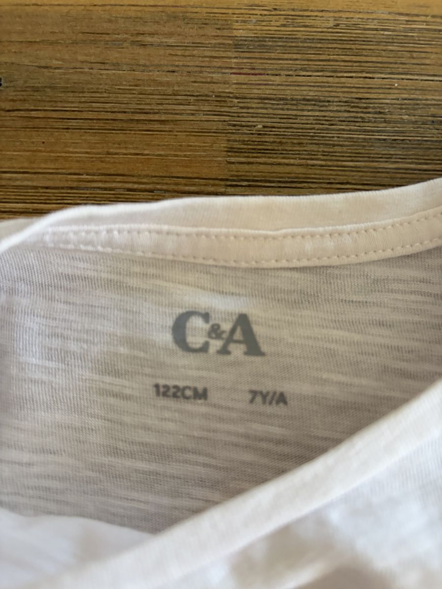 C&A Camicette, T-shirt & Top: Ensemble C&A, taille 116-122, thème chat et fleurs! Été – Nuovo (secondo la descrizione) da Sion venduto da Nelsonkatz 1