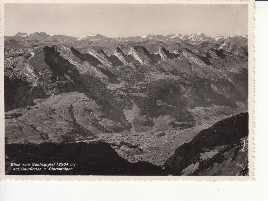 Ansichtskarten: Churfirsten 1948 – Gebraucht aus Bürglen TG von StampGraf
