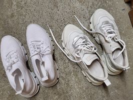 Weisse Damen Turnschuhe, Grösse 38, ideal für den Frühling!