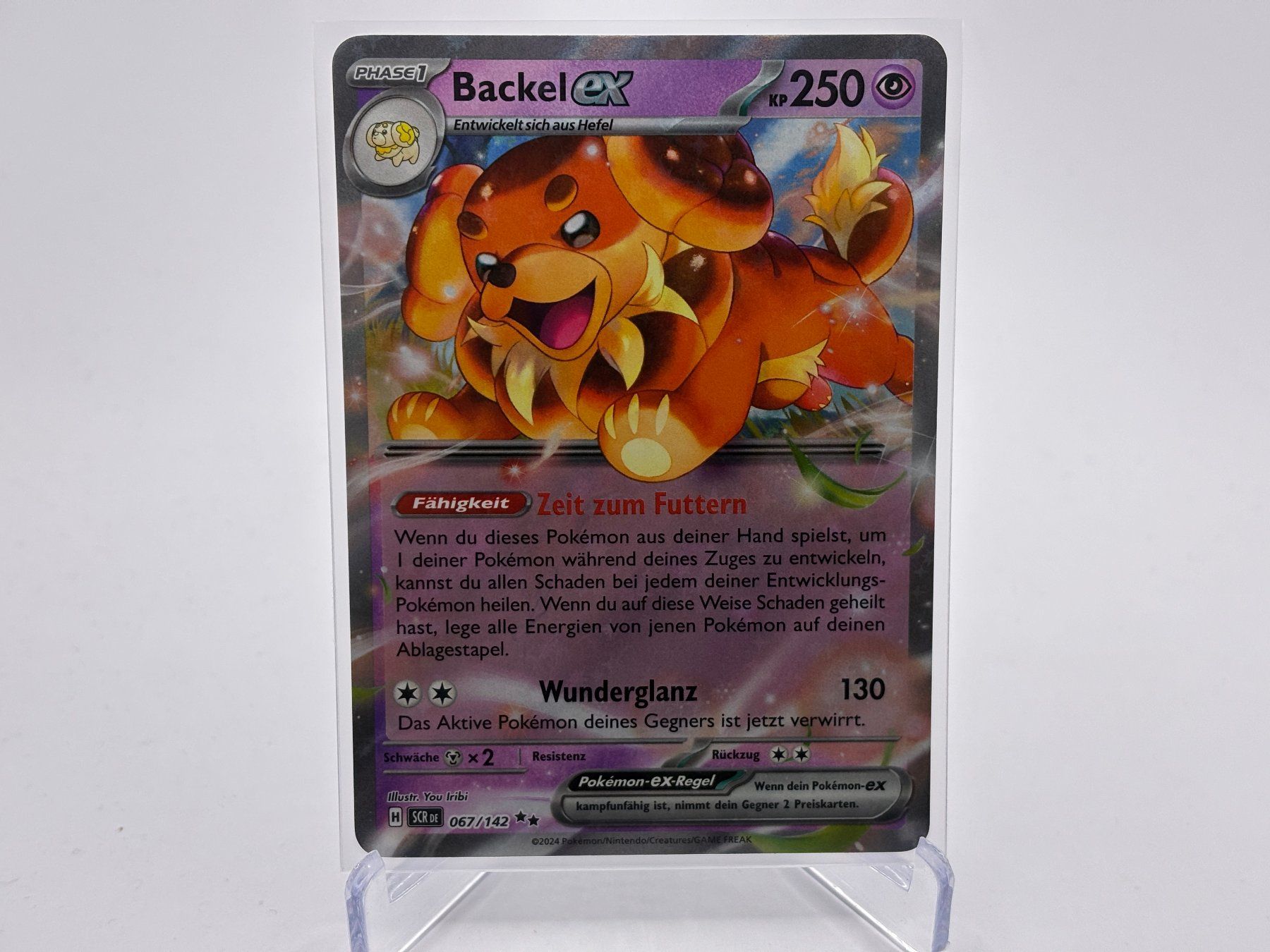 Pokémon Sammelbilder & Trading cards: Stellarkrone - Backel ex  (SCR 67) - DE – Neu (gemäss Beschreibung) aus Allschwil von Bullach