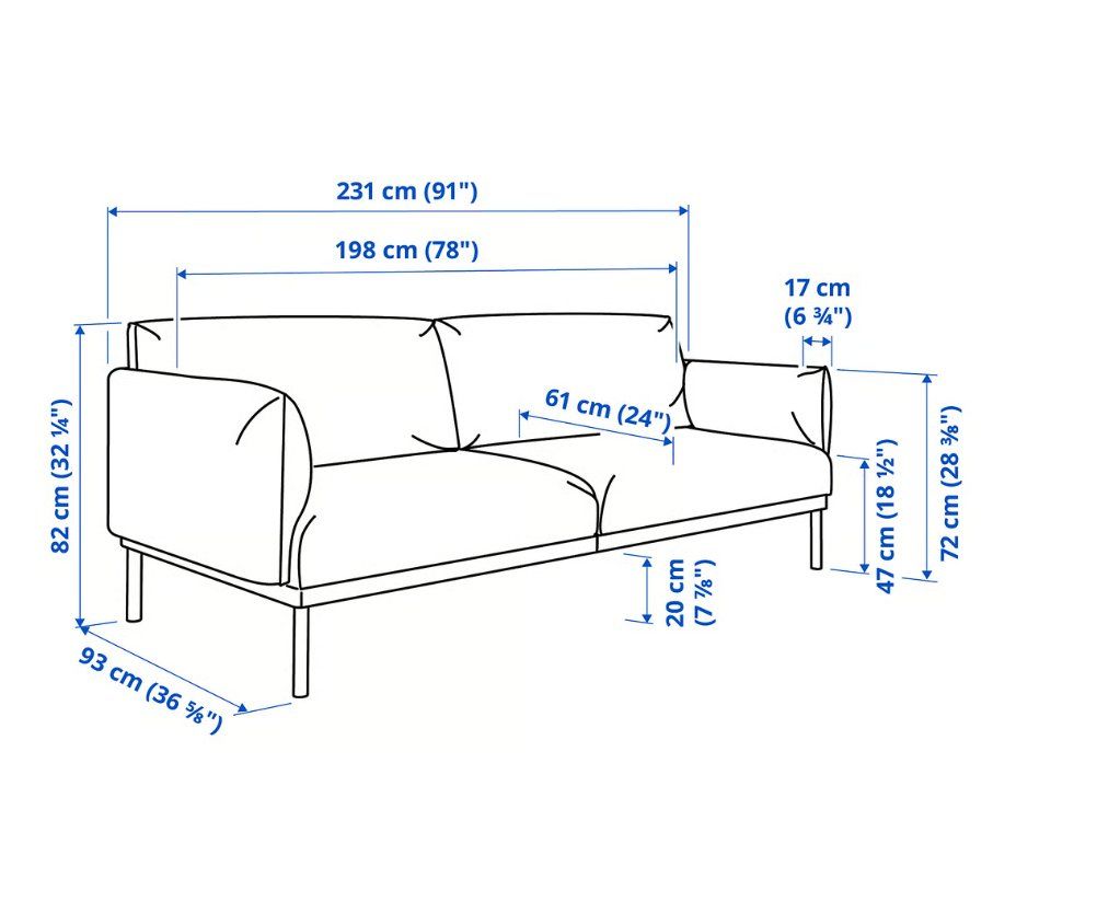 Ikea Sofas: Ikea Äpplaryd 3er Sofa in hellgrau (NP 1099.-) – Gebraucht aus Zürich von cha_8wzt 4