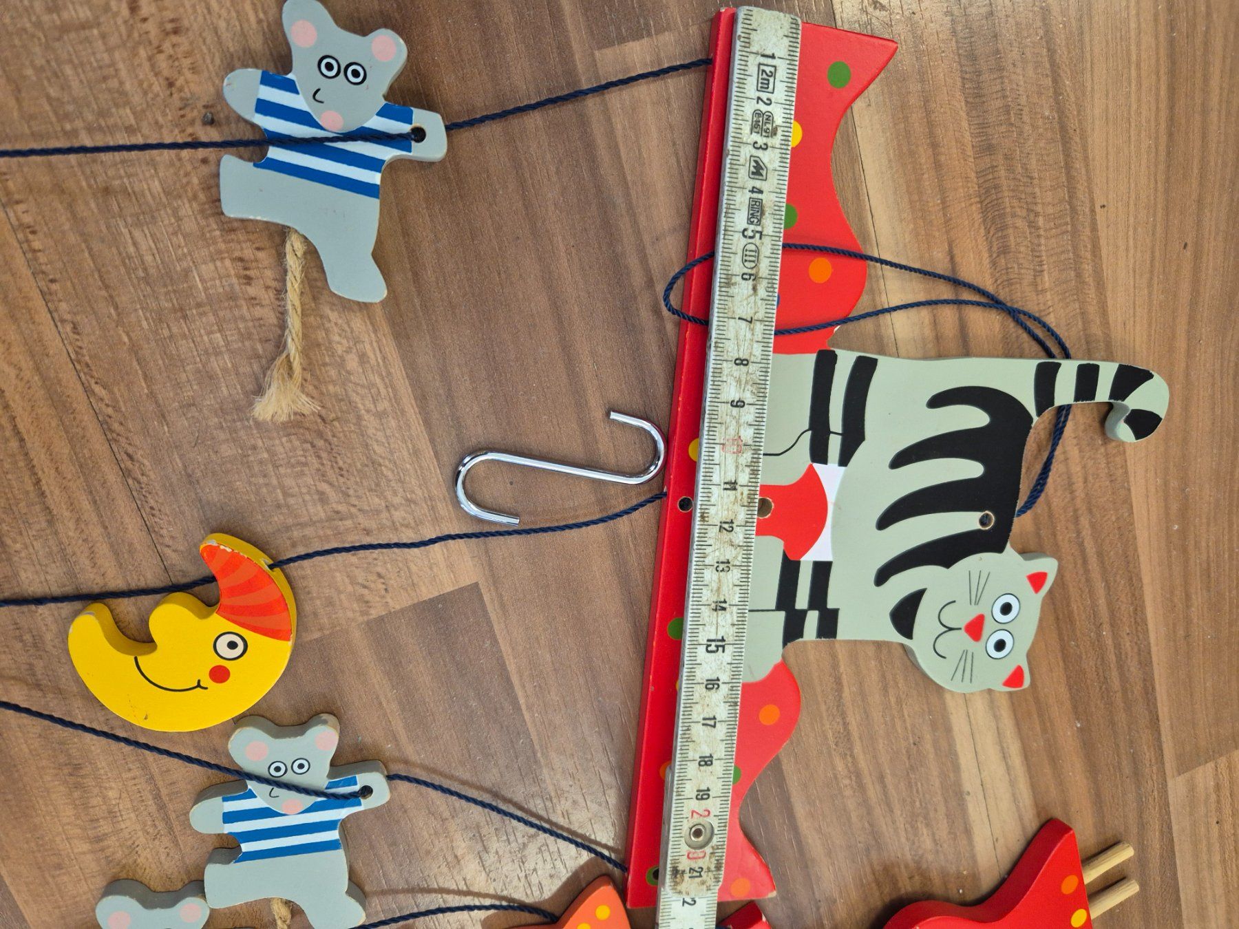 Tutte le decorazioni: 2 Holz Mobile,  Glückskäfer  und  Katze Maus K25 – Usato da Schwarzenburg venduto da Flamingo07 4
