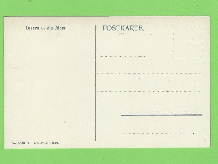 Cartoline postali: Luzern und die Alpen – Usato da Zürich venduto da t24_de 1