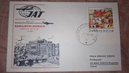 Swissair Sarajevo - Zürich 03.11.1981