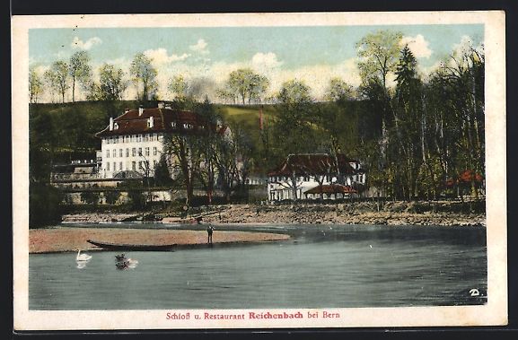 Ansichtskarten: Reichenbach bei Bern, Schloss und Restau – Gebraucht aus Berlin von bartko-reher