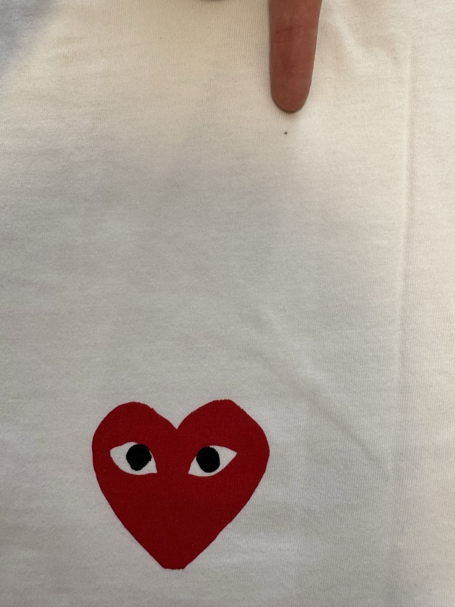 Comme Des Garcons T-shirts: Comme des Garcons Play T-Shirt weiss – D'occasion à Maisprach par jokoundklaas 5