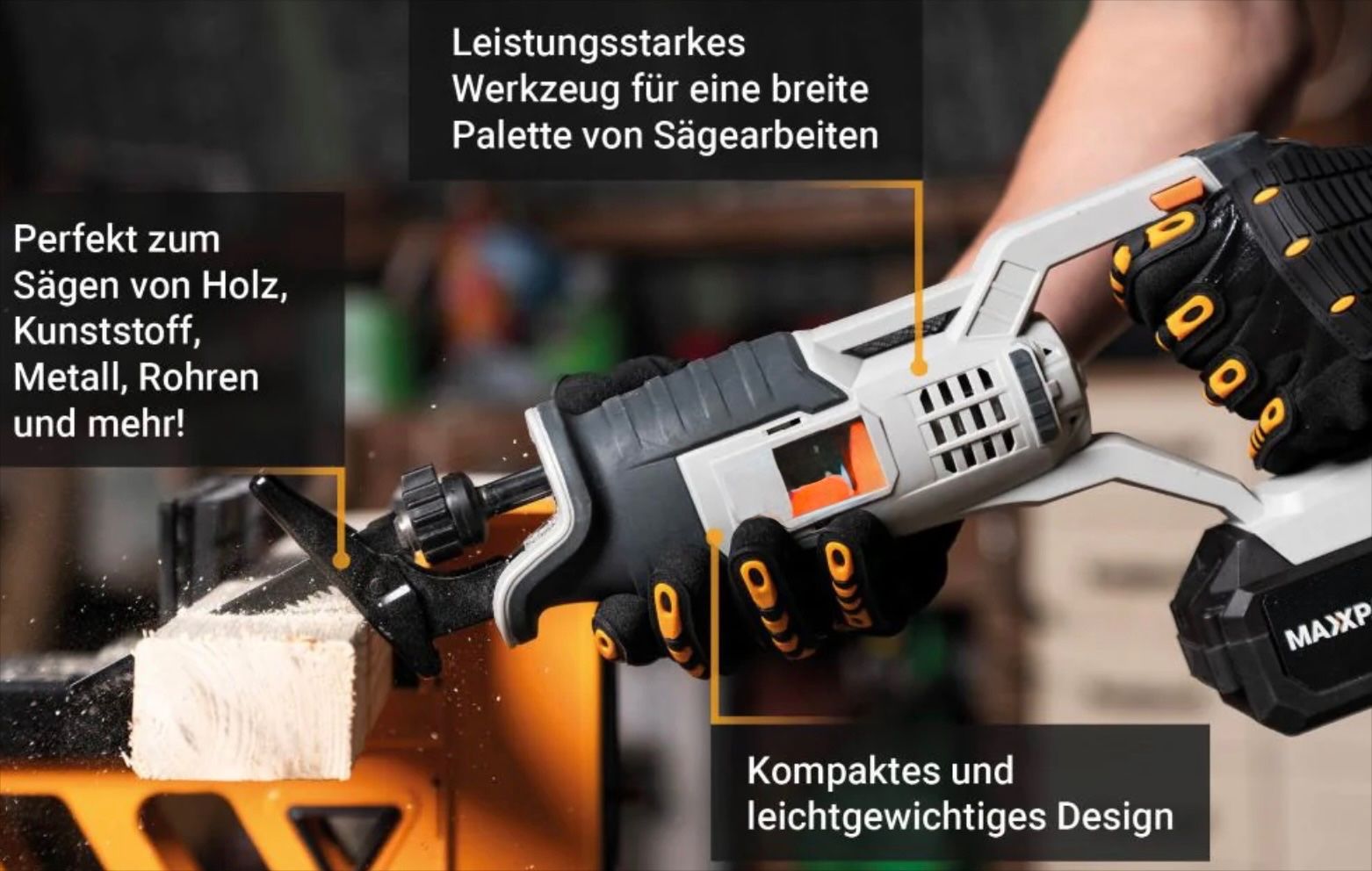 Seghe: 18Volt Akku-Säbelsäge / Tigersäge – Nuovo e nell'imballaggio originale da Solothurn venduto da Bulldog 5