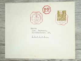 TR105 Enveloppe Suisse + Timbre 1943