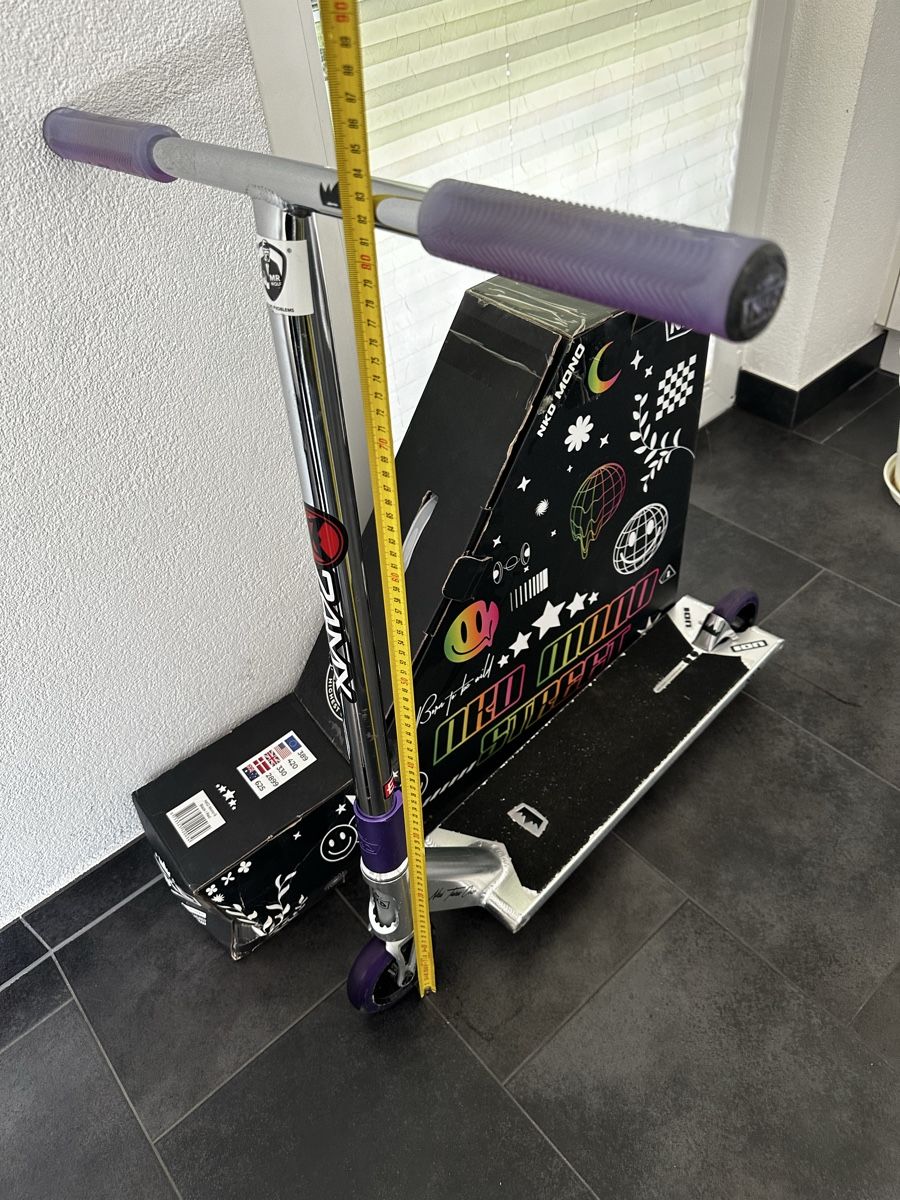Kickboard: Trottinette NKD Mono Stunt 83cm violet/argent – Usato da Sion venduto da Alfi74