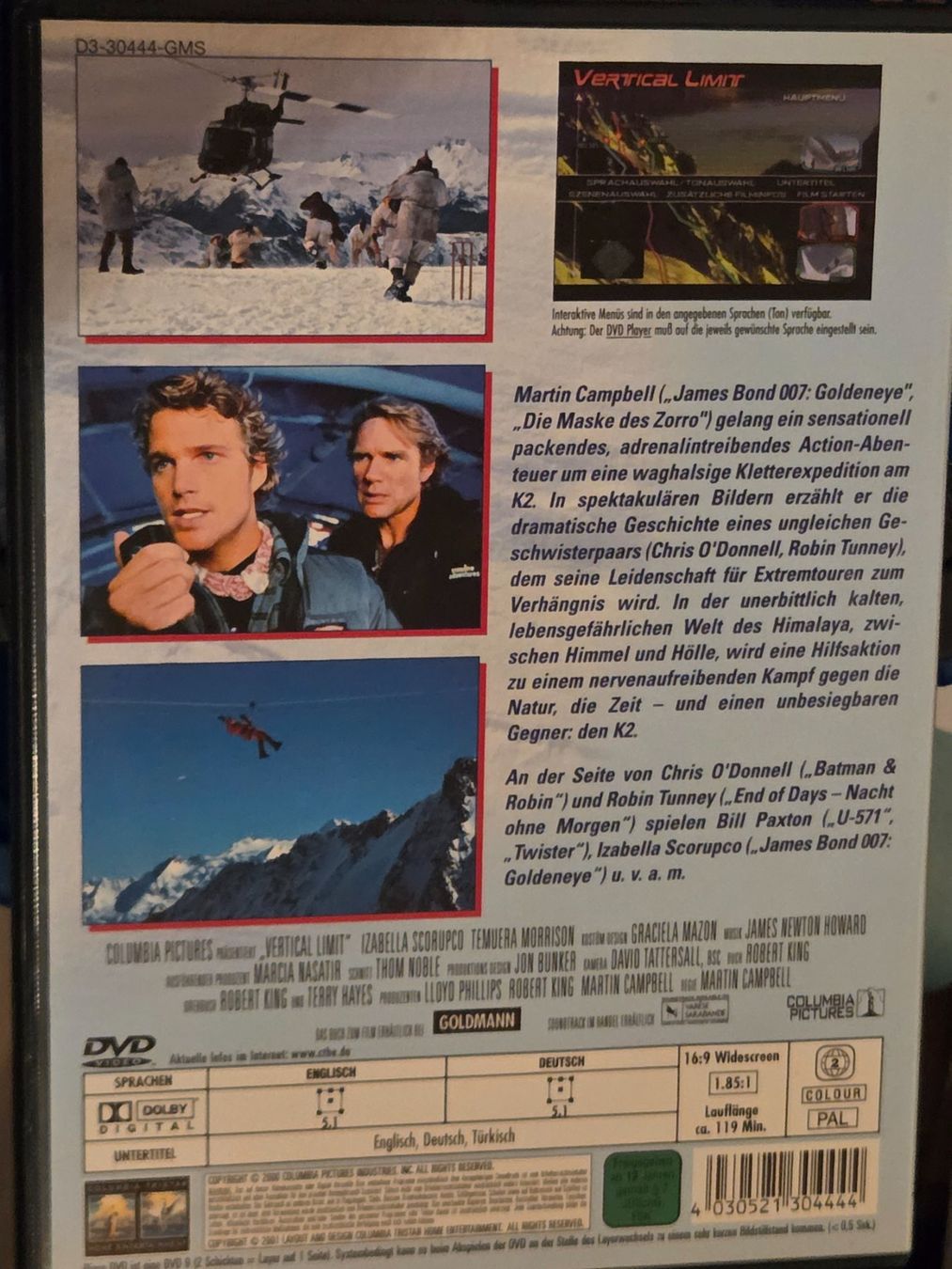 Tous les DVDs: Vertical Limit - englisch version – D'occasion à Dintikon par Vexi 1