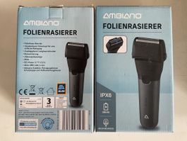 2 Stück Ambiano Folienrasierer Akku IPX6 800mAh neu