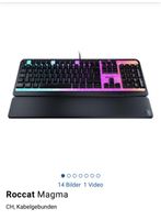 Gaming Tastatur Roccat Magma kabelgebunden CH Layout schwarz
