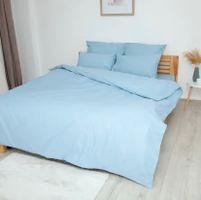 4-teiliges Bettwäsche-Set „HAPPY SLEEP“ 160x210cm “Athen”