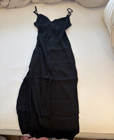 Robe longue noire Pull&Bear