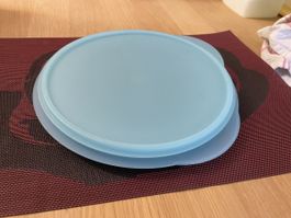Tupperware Schüssel hellblau mit Deckel