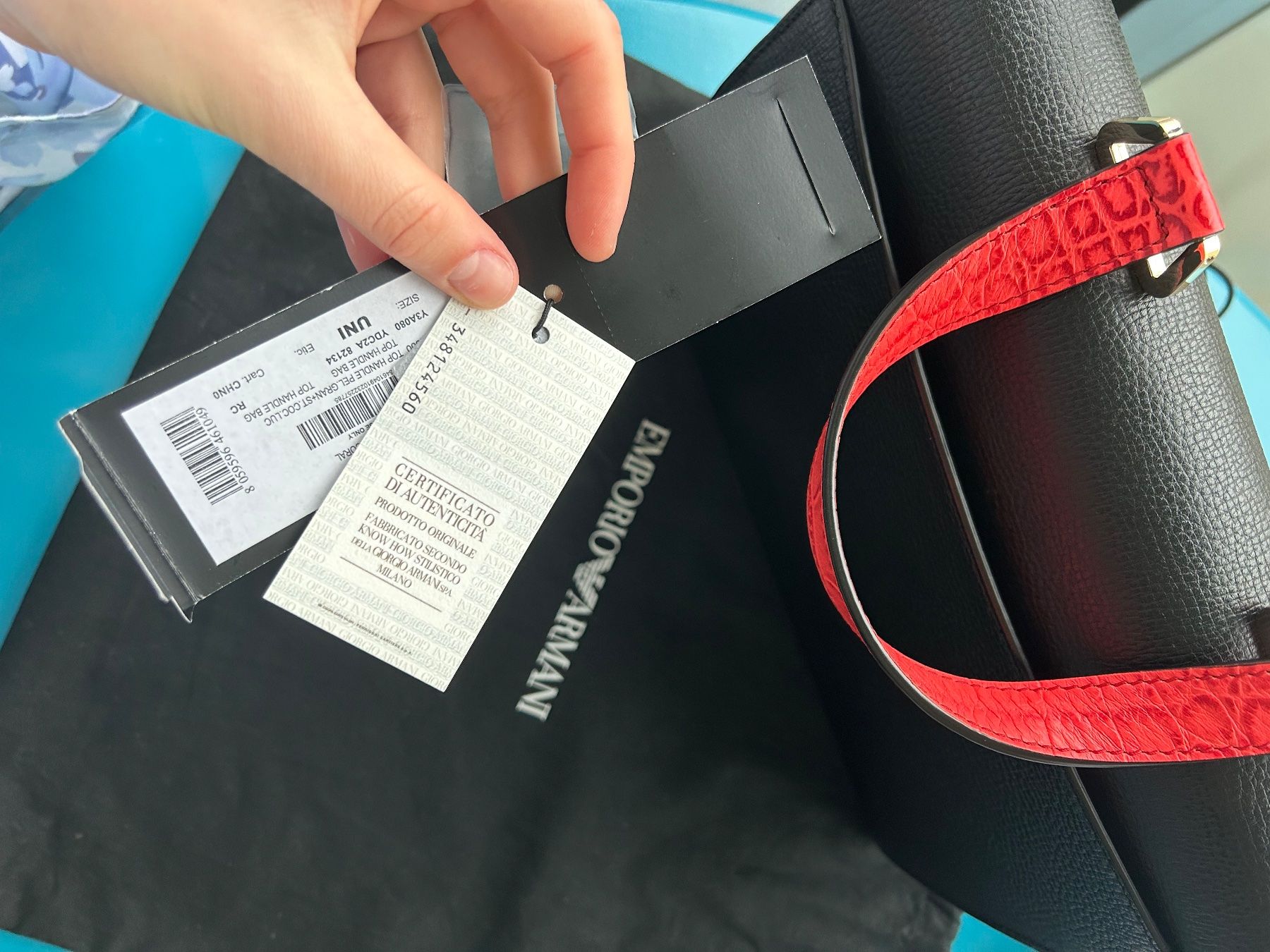 Armani Taschen für Damen: Emporio Armani leather handbag – Gebraucht aus Zürich von nat_k 6