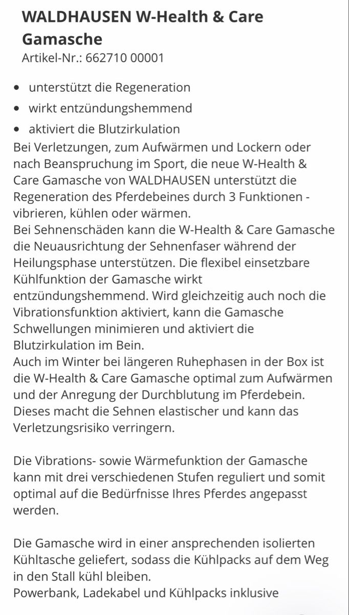 Stinchiere & Fasciature: Gamaschen-kühl-wärme-Massage – Nuovo (secondo la descrizione) da Pfaffhausen venduto da Rolinda 7