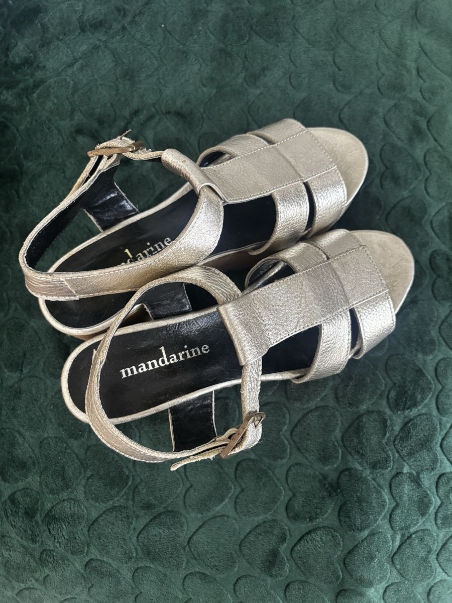 Scarpe da donna: Mandarine Platform leather Sandals Silver 39 – Nuovo (secondo la descrizione) da Zürich venduto da cla_v6hx 4