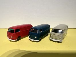 Wiking 3x VW T2 Kasten in 1/87