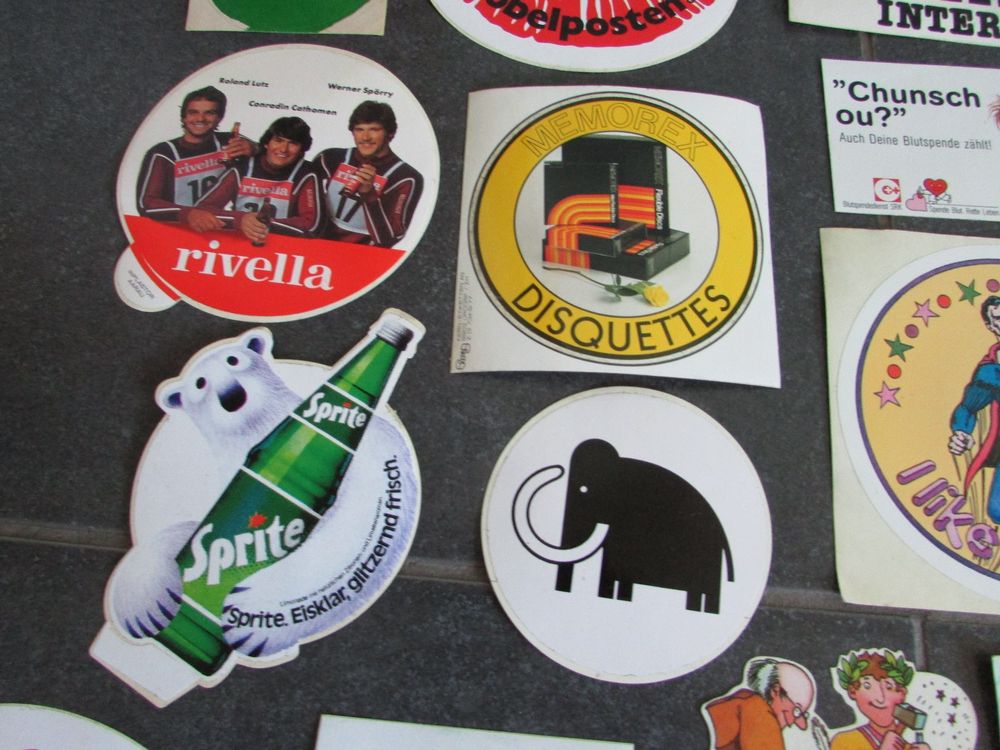 Alte Sticker Aufkleber Set 70er 80er Jahre Fanta Rivella etc | Kaufen ...