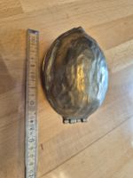 Vintage Brass Nutcracker Walnut