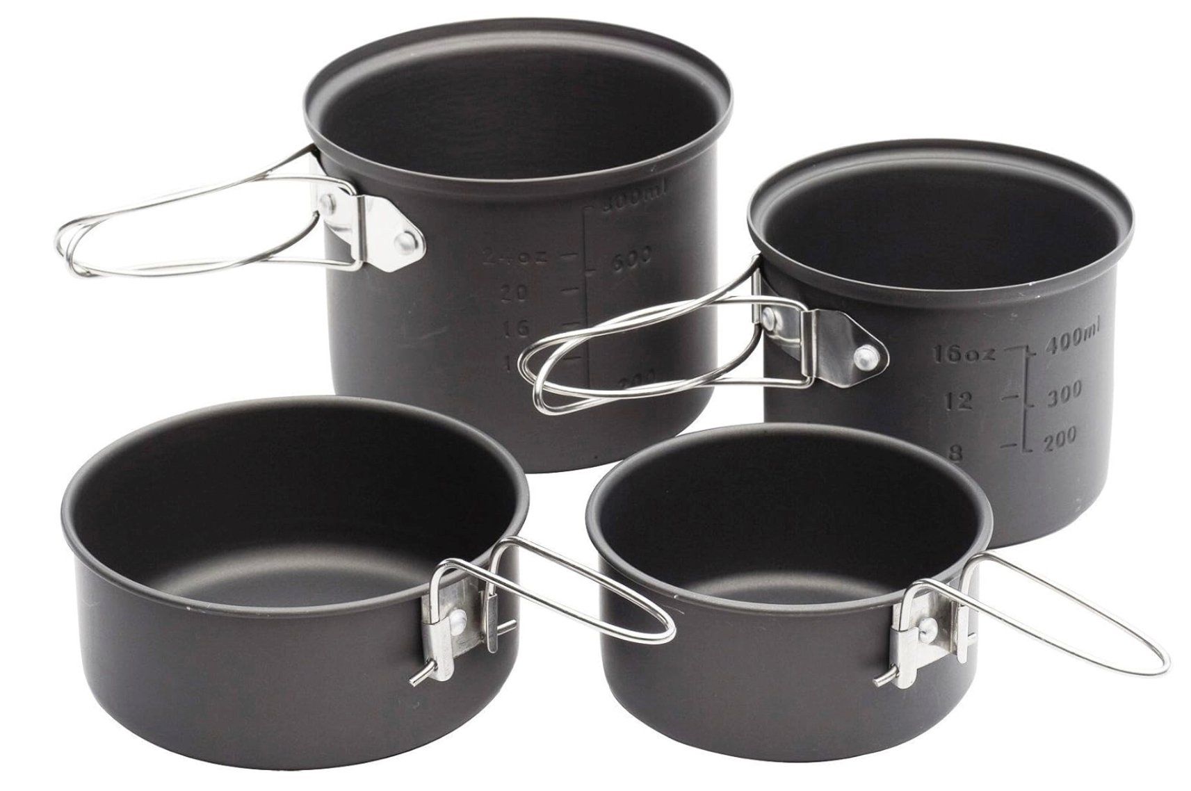 Set di piatti: Trekking-Geschirr, 4-teilig (Aluminium) – Nuovo e nell'imballaggio originale da Wil SG venduto da Midaco