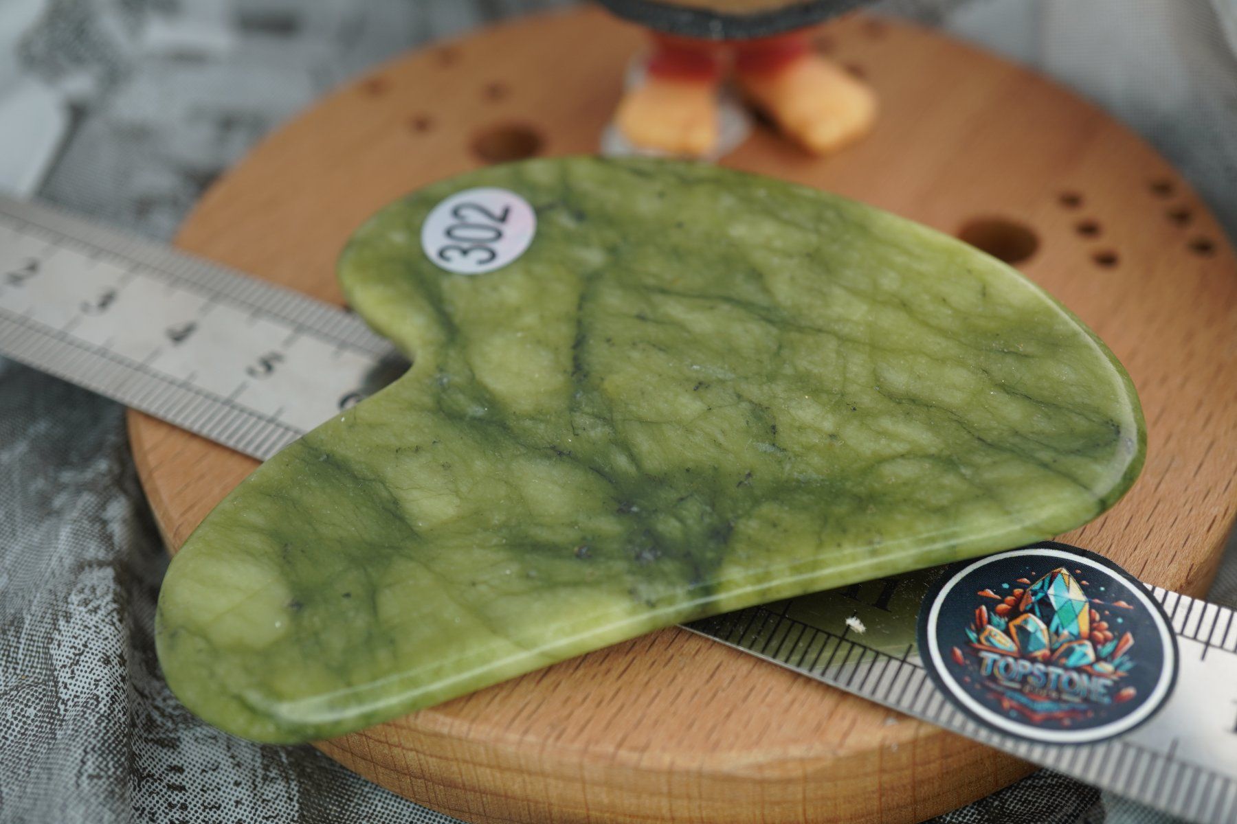 Minerali & Pietre curative: Gua Sha Massage-Stein  Nephrit Jade   ab 1.- – Nuovo e nell'imballaggio originale da Eschenbach SG venduto da topstone 4