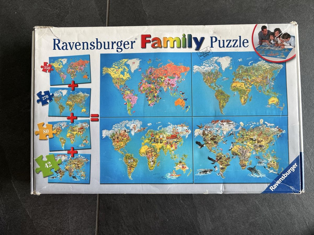 Ravensburger Puzzle: 4 Ravensburger Welt Puzzles 42-550 Teile – Usato da Messen venduto da Nathii_47