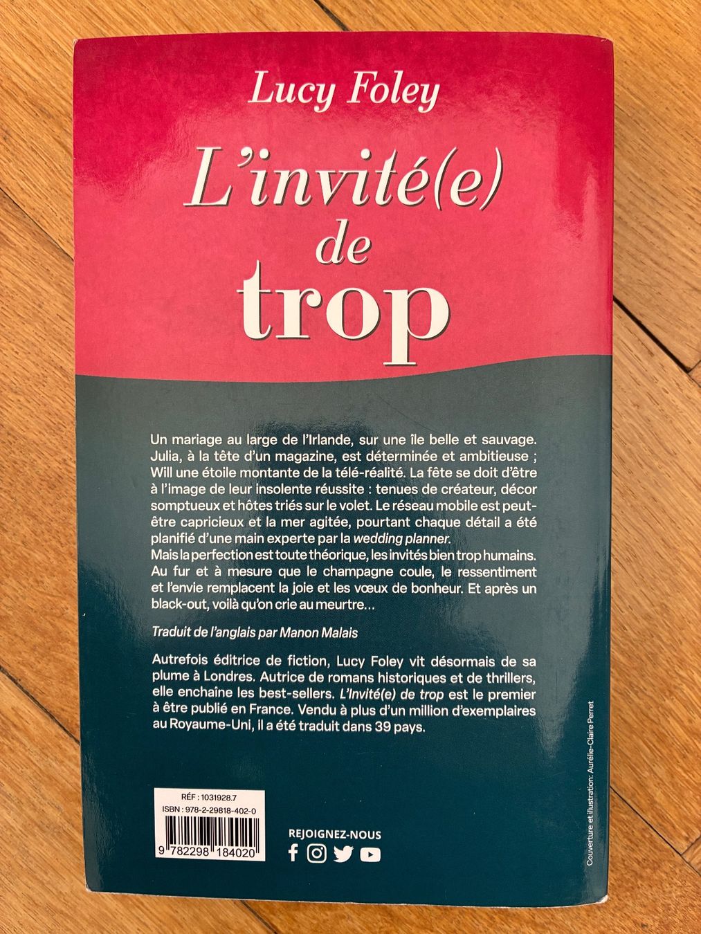 Libri: Lucy Foley "L'invité(e) de trop" – Usato da Genève venduto da beh_d27l 1