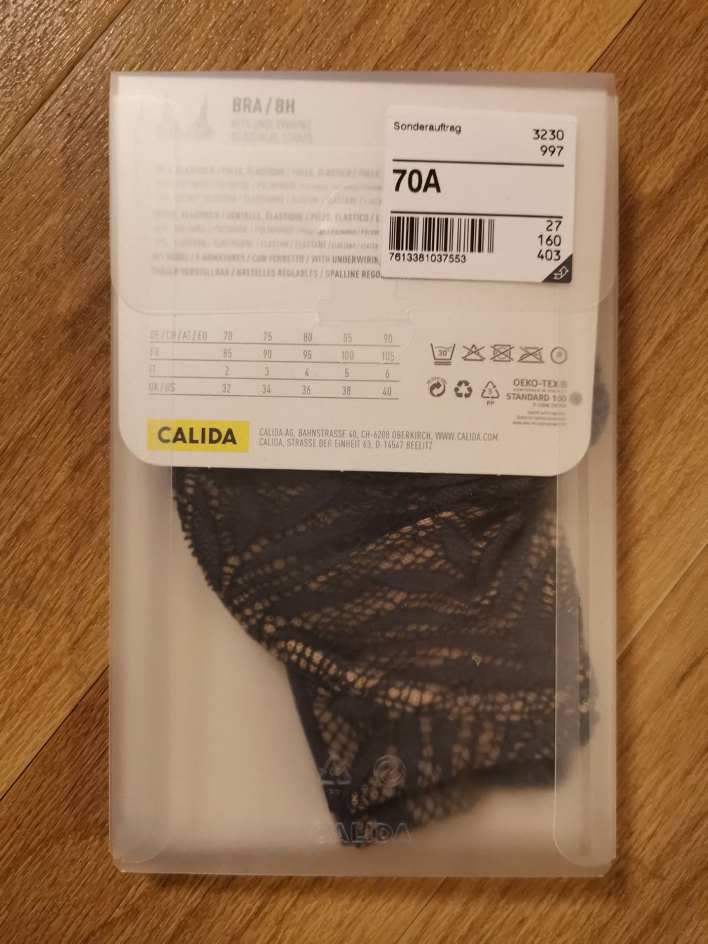 Calida Sonstige Unterwäsche: NEU!! / Calida / BH / 70A / ohne Polster / – Neu und originalverpackt aus Hergiswil NW von Pexiilexii 6