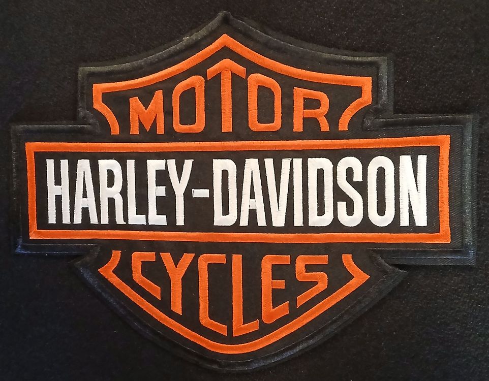 Grand patch brodé Harley-Davidson Motorcycles J065 3