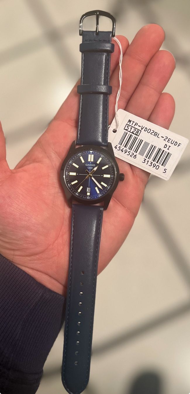 Casio Orologi: Casio Armbanduhren MTP-VD02BL-2EUDF – Nuovo e nell'imballaggio originale da Adlikon b.Regensdf venduto da GPITIME 1