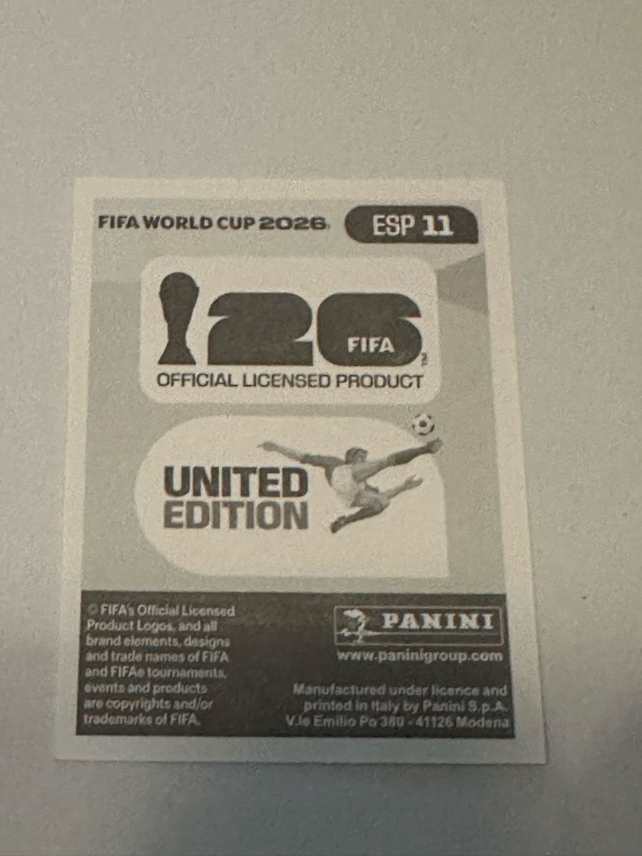 Panini Carte collezionabili: Panini Sticker WM 2026 ESP 11 Pedri – Nuovo (secondo la descrizione) da Herisau venduto da Ballenberger 1