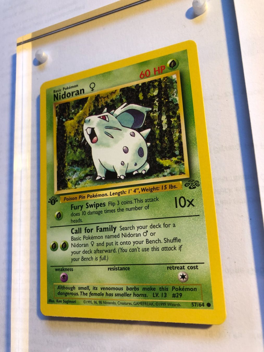 Sammelbilder & Trading cards: Nidoran 1st Jungle - MINT - ab 1.- – Gebraucht aus Giubiasco von dan_pr8b 2