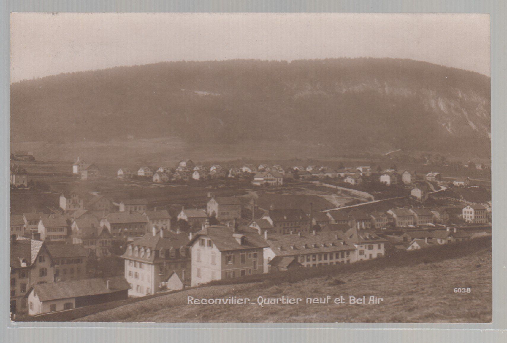 Cartoline postali: Carte Reconvilier vue générale circulé 1916 – Usato da Boécourt venduto da Denteles66