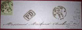 Strubel Briefstück 26G Geneve 18.08.1862 mit Befund